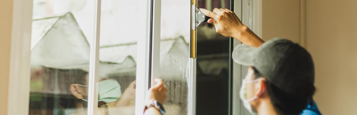 Installer applying window film — replace with your own project photo